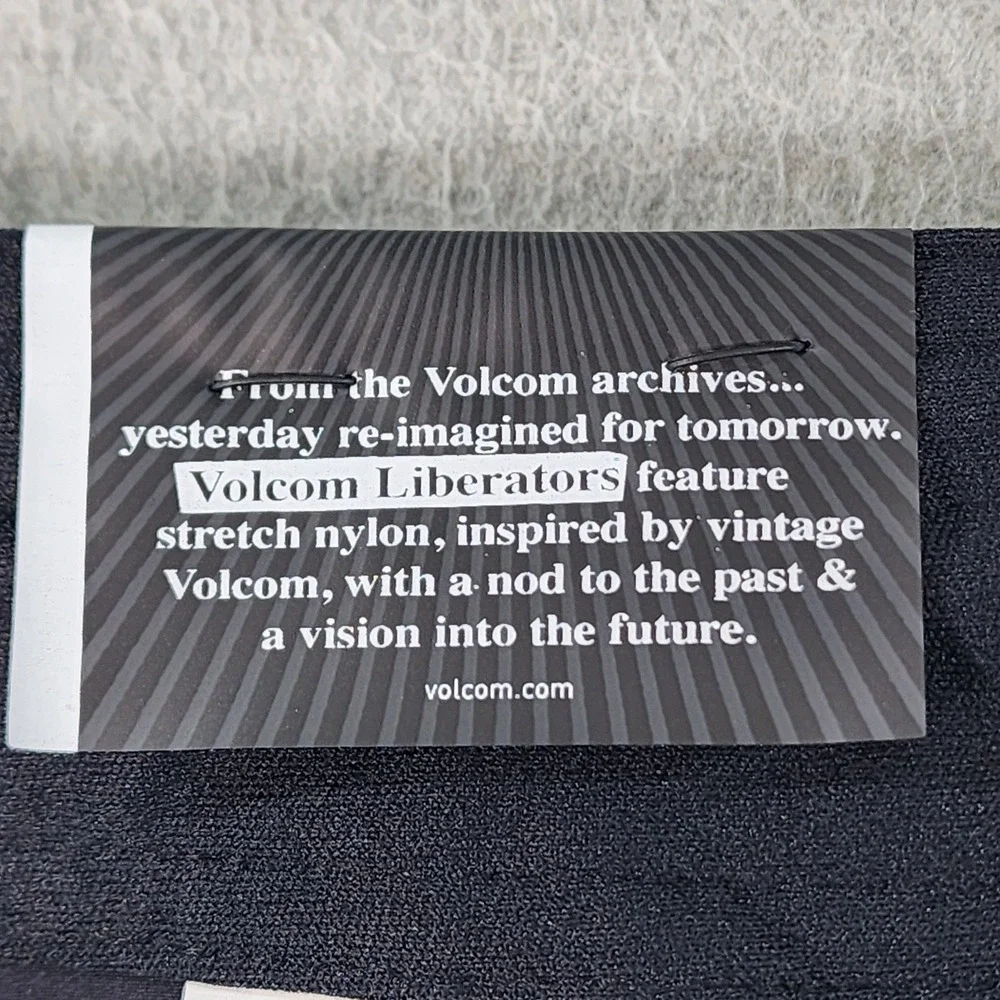 Volcom‎ About Time Liberators Boardshorts Mens 40 Black Teflon EcoElite Stretch